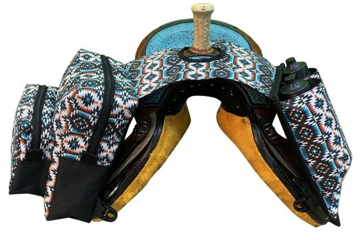 Showman Aztec Print Nylon Horn Bag